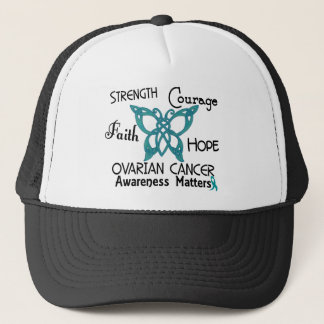 Ovarian Cancer Celtic Butterfly 3 Trucker Hat