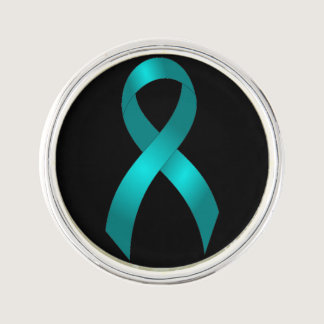 Ovarian Cancer | Cervical Cancer | Teal Ribbon Lapel Pin