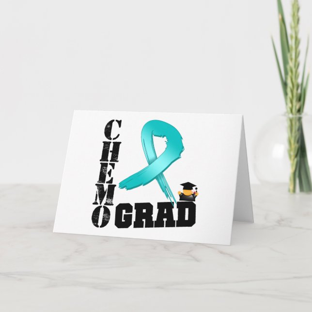 Ovarian Cancer Chemo Grad Card (Front)