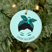 Ovarian Cancer Custom Ceramic Ornament