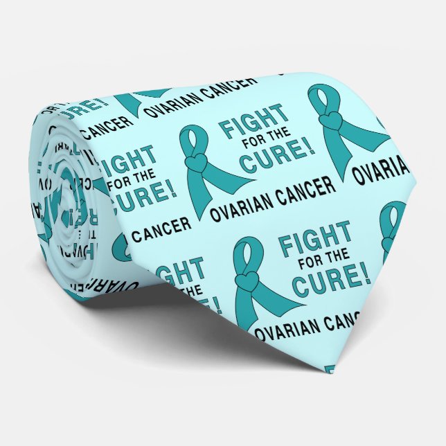 Ovarian Cancer Fight for the Cure! Neck Tie (Rolled)