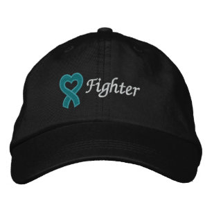 Ovarian Cancer Fighter Embroidered Baseball Hat