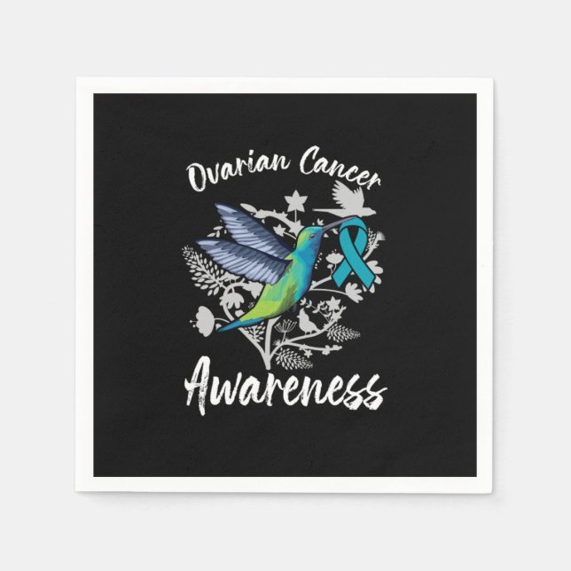 Ovarian Cancer Fighter Free From Ovarian Cancer Napkins (Front)