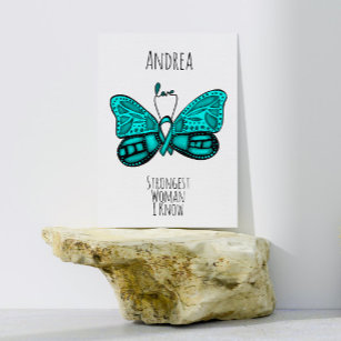 Ovarian Cancer Fighter Support Customisable Card