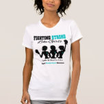 Ovarian Cancer FIGHTING STRONG Like Girls T-Shirt