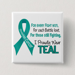 Ovarian Cancer For Every…..I Proudly Wear Teal 1 Pinback Button