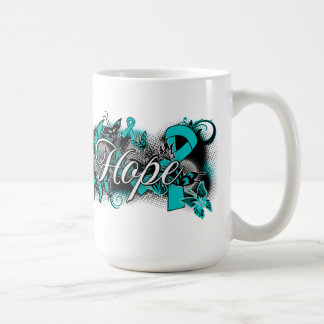 Ovarian Cancer Garden Ribbon Coffee Mug