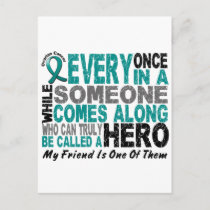 Ovarian Cancer Hero Comes Along FRIEND Postcard