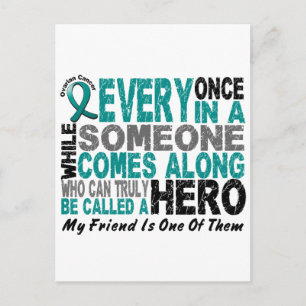 Ovarian Cancer Hero Comes Along FRIEND Postcard