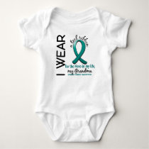 Ovarian Cancer Hero In My Life Grandma 4 Baby Bodysuit