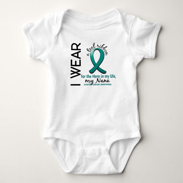 Ovarian Cancer Hero In My Life Nana 4 Baby Bodysuit (Front)