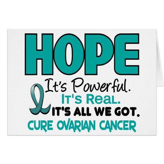 Ovarian Cancer HOPE 1 Cards (Front Horizontal)