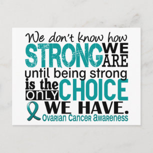 Ovarian Cancer How Strong We Are Postcard