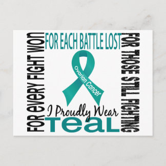 Ovarian Cancer I Proudly Wear Teal 2 Postcard