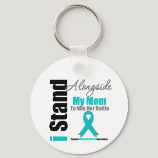 Ovarian Cancer I Stand Alongside My Mom Keychain