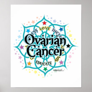 Ovarian Cancer Lotus Poster