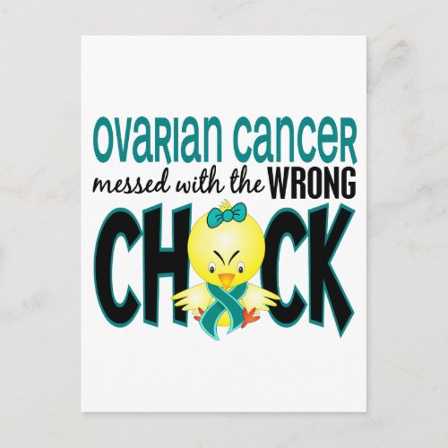 Ovarian Cancer Messed With The Wrong Chick Postcard