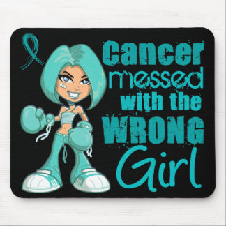 Ovarian Cancer Messed With Wrong Girl.png Mouse Pad