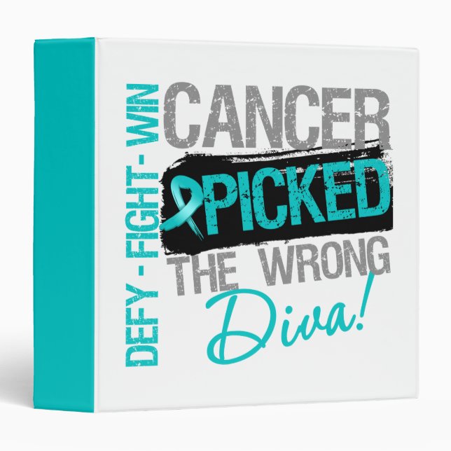 Ovarian Cancer Picked The Wrong Diva Binder (Front/Spine)