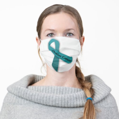Ovarian Cancer Ribbon Adult Cloth Face Mask