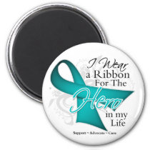 Ovarian Cancer Ribbon Hero in My Life Magnet