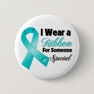 Ovarian Cancer Ribbon Someone Special Button