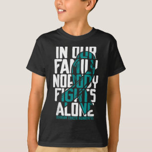 Ovarian Cancer Support Tee Family Ovarian Cancer
