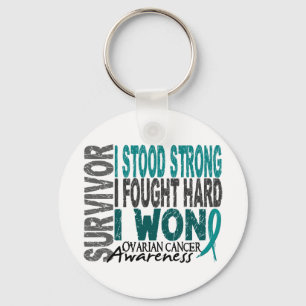 Ovarian Cancer Survivor 4 Keychain