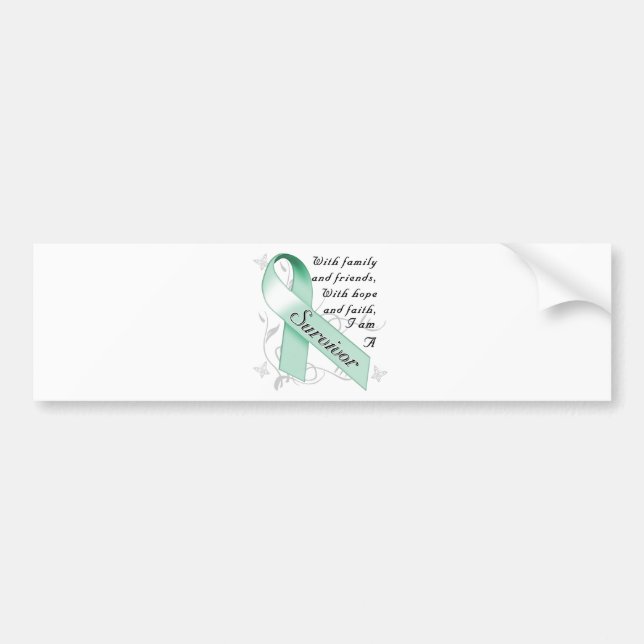 Ovarian Cancer Survivor Bumper Sticker (Front)