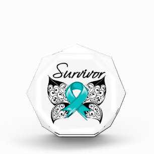 Ovarian Cancer Survivor Butterfly Acrylic Award