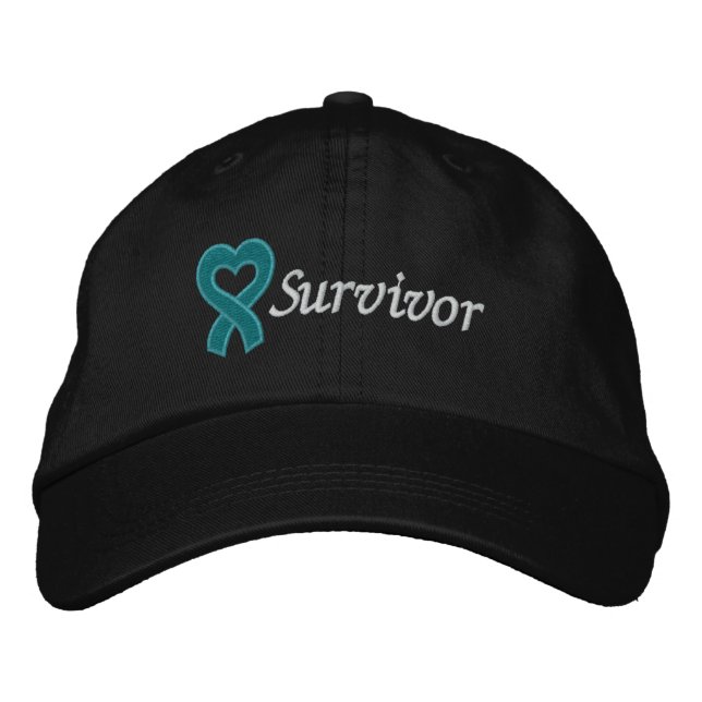 Ovarian Cancer Survivor Embroidered Baseball Hat (Front)