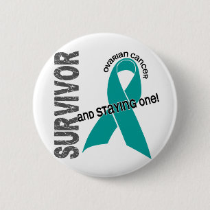 Ovarian Cancer Survivor Pinback Button