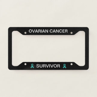 Ovarian Cancer Survivor Ribbon License Frame