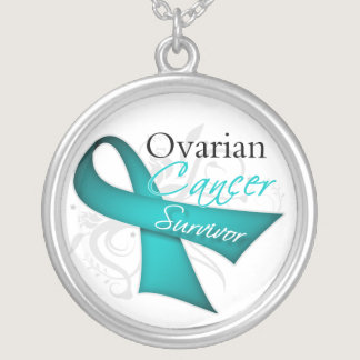 Ovarian Cancer Survivor Silver Plated Necklace