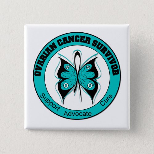 OVARIAN CANCER SURVIVOR T_Shirts Button