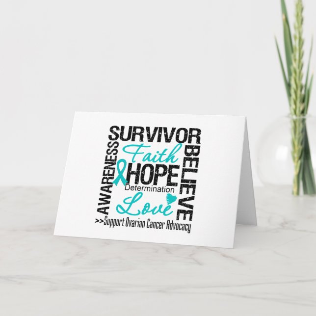 Ovarian Cancer Survivors Motto Card (Front)