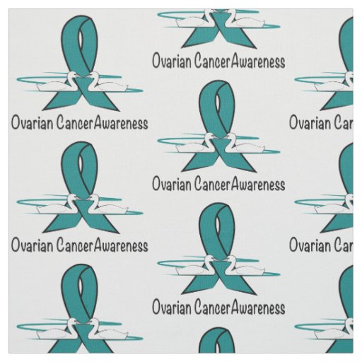 Ovarian Cancer Swans of Hope Fabric