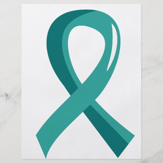 Ovarian Cancer Teal Ribbon 3 Flyer