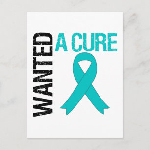 Ovarian Cancer Wanted A Cure Postcard
