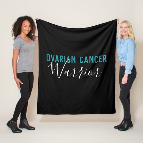 Ovarian Cancer Warrior Fleece Blanket