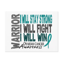 Ovarian Cancer Warrior Postcard