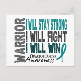 Ovarian Cancer Warrior Postcard