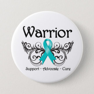 Ovarian Cancer Warrior Scroll Button