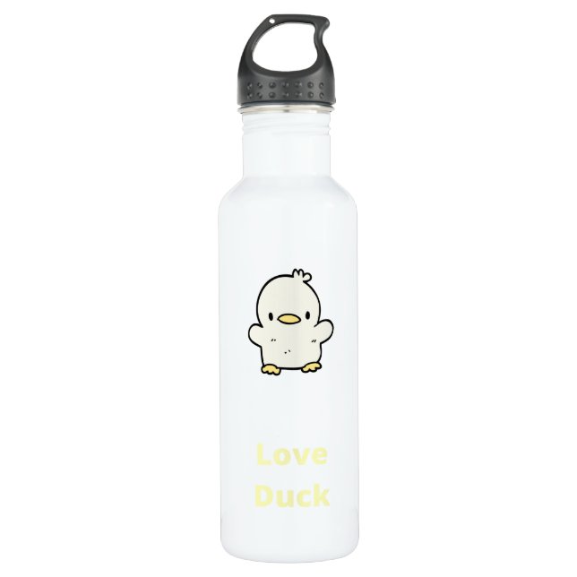 ove Ducks - Duck Stainless Steel Water Bottle (Front)