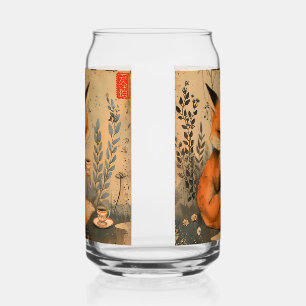 Oven Mitt and Pot Holders Can Glass