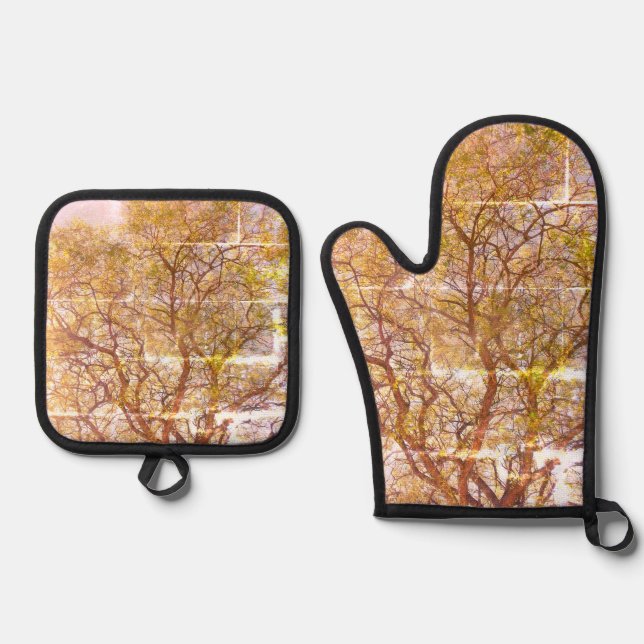 Oven Mitt and Pot Holders COOL ECO STYLE  Oven Mitt & Pot Holder Set (Front)
