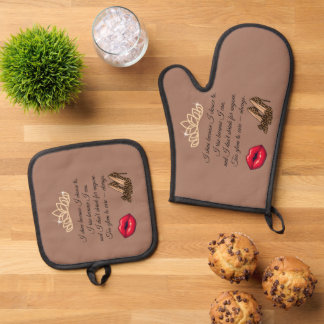 Oven Mitt and Pot Holders Oven Mitt & Pot Holder Set