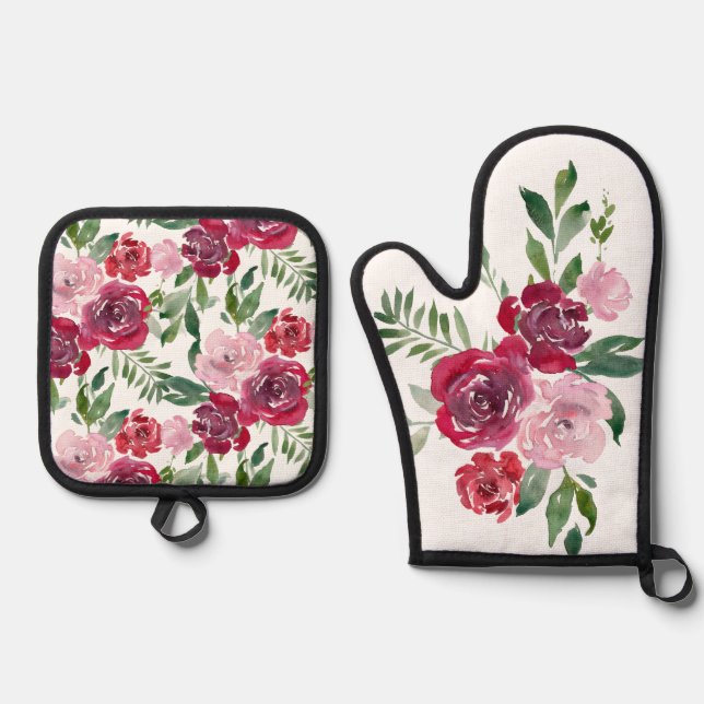 Oven Mitt Potholder Set (Front)