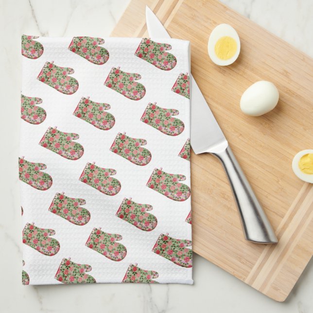 Oven Mitts Kitchen Towel (Quarter Fold)