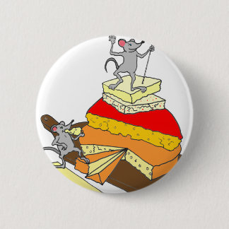 Over-Achiever Cheese Lover Pinback Button